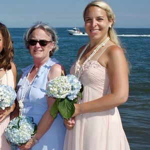 Worn Once!! Beautiful Chiffon Beaded Gown